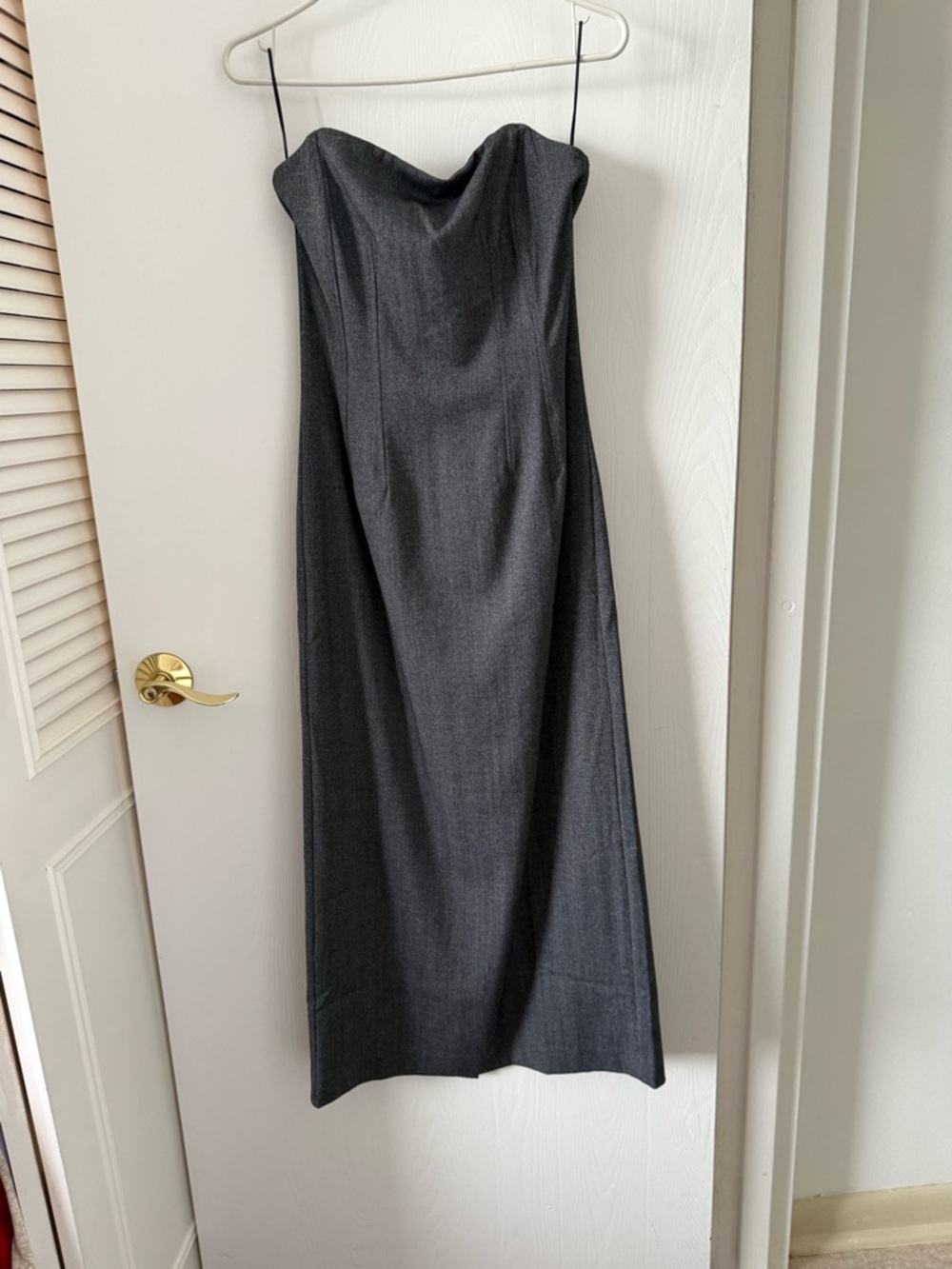 Strapless grey Dress